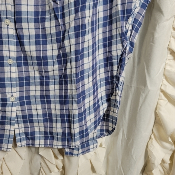 Madewell Central Open Back Shirt in Linus Plaid Small - Picture 6 of 9